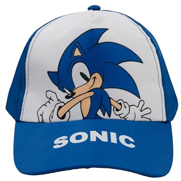 United Labels Sonic The Hedgehog Kappe für Jungen - Kinder Cap Basecap Baseballkappe verstellbar Blau
