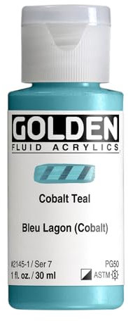 Peinture Acrylic FLUIDS Golden 30 ML Bleu Lagon (C