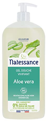 Natessance gel douche aloe vera sans sulfates 1L