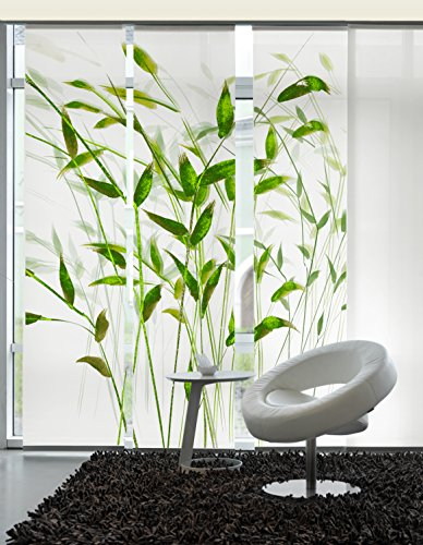 3-teiliger Flächen-Schiebevorhang Emotion Textiles Gras 3D grün 180 x 260 cm