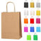 Thepaperbagstore 20 Braun Klein Partytüten aus Papier mit Henkeln – 18x22x8cm – Bunte Geschenktüten aus Papier für Kinder, Partys, Geburtstage, Hochzeiten, Süßwaren- und Einzelhandelsgeschäfte