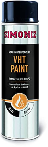 Holts Simoniz VHT flameproof exhaust paint in silver up to 700c