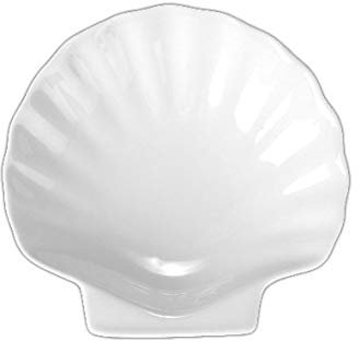'Holst Porcelaine MS 012 Porte-Savon Coquillage 12 cm, Blanc, 12 x 12,5 x 2,5 cm