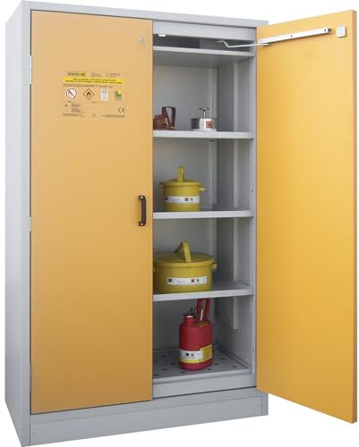 LaCont | Feuerbeständiger Gefahrstoffschrank Typ 30 | 2-türig | HxBxT 1935 x 1195 x 595 mm