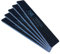 TNBL Nail File Professional Quality (80/80 Grit Square Black) Pack of 5 for Manicure & Pedicure Shaping & Styling