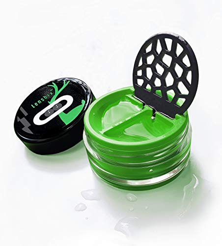 Lensbix Kontaktlinsenbehälter. Das perfekte Geschenk für Linsenträger. Die innovative Art der Aufbewahrung. Green Deer (grün)