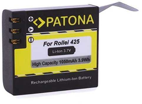 Patona Qualitätsakku - Ersatz für Akku Rollei Actioncam 425 426 430
