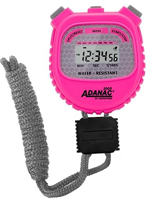 ADANAC 3000 Chronomètre numérique de qualité commerciale, rose fluorescent, Small