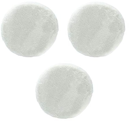 Unviersal polishing caps set with elastic band (3 x synthetic fur hoods) for car polishing machines with 25 cm, 250 mm polishing plate diameter