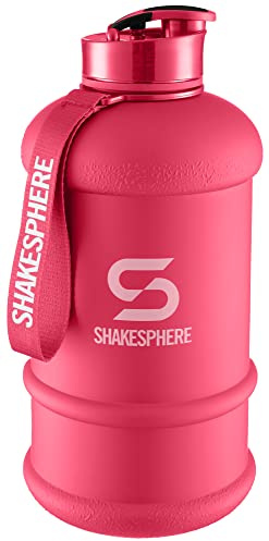 ShakeSphere Matte Pink Flip Cap 1.3L Water Bottle with white Logo (Matte Pink, 1.3)