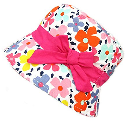 Bob d'été pliable en coton pour fille - Rose - X-Small