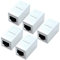 Yeung Qee RJ45 Coupler 5 Pack RJ45 Coupler Ethernet Extension, for Cat7/Cat6/Cat5e/Cat5 Ethernet Cable - Network Cable Coupler Female to Female (white)