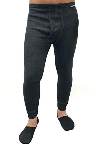 trends4cents warme Lange Thermo-Unterhose für Herren in Anthrazit aus Baumwolle Größe S M L XL XXL 3XL Unterwäsche Winter