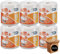 FitYo - Pack de 6 Rouleaux d'Essuie Tout - Format XL - 280 Feuilles Prédécoupées - Rouleau de 70 Mètres - Usage Domestique ou Industriel - Papier Absorbant et d'Essuyage
