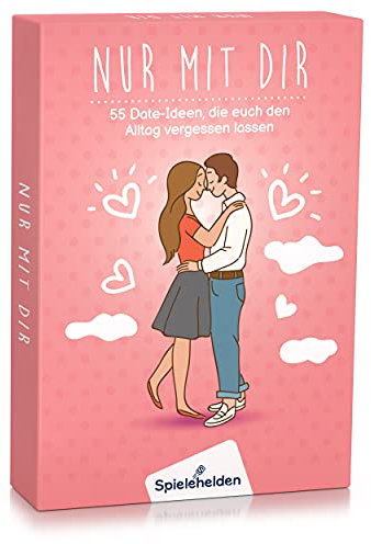 Spielehelden Nur mit dir | 55 Date Ideen | Spiel für Paare | Paare Geschenke für ihn & sie | Ich Liebe Dich Geschenke für Männer Frau Freund Freundin Pärchen