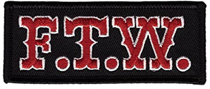 Titan One Europe - F.T.W. Rot MC Biker Aufnäher bestickt (taktisch)