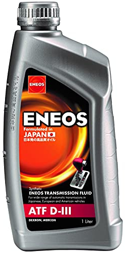 Eneos ATF D-III Líquido de Caja de Cambios Automático 1 Litro - Aceite Síntesis para Engranajes - Adecuado para Sistemas de Dirección Asistida y Ciertos Sistemas Hidráulicos