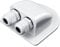 Solar Double Cable Entry Gland, Waterproof Solar Photovoltaic Plastic Bracket Curved Cable Connector ABS Dual Cable Entry Housing for Solar Panels of RV, Caravan Boat