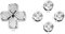 eXtremeRate Tasti Metallo per ps5 Controller,Pulsanti Frontali Dpad in Alluminio Ricambio per ps5 Joystick-Argento