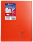 Clairefontaine 981404C Un Lot de 10 Cahiers Agrafés Koverbook Rouges - 24x32 cm - 96 Pages Grands Carreaux - Papier Blanc 90 g - Couverture Polypro