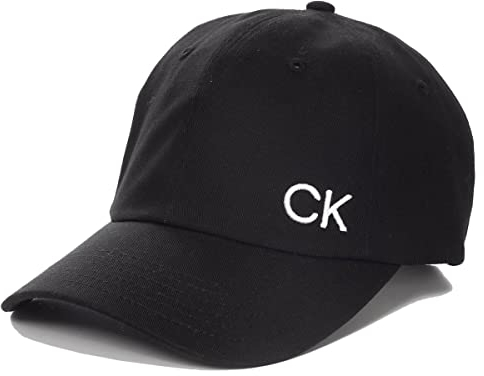 Calvin Klein Herren Twill CK 6 Panel Golfcap - Schwarz - Einheitsgröße