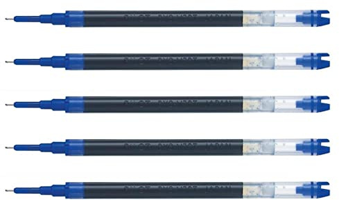 PILOT Hi-Tecpoint V7 RT Tintenroller-Nachfüllpack, 0,5 mm, Blau, 5 Stück
