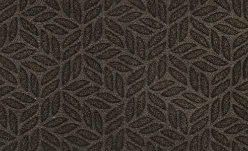 DUNE Leaves Dark Brown 45x75cm, innen/außen, waschbar