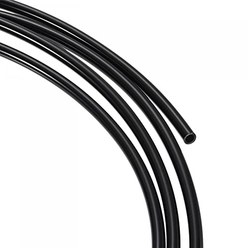 sourcing map PU Schlauch Übertragung Luft Flüssigkeit Garten Pumpe 5/32x1/4 32.8Ft Schwarz