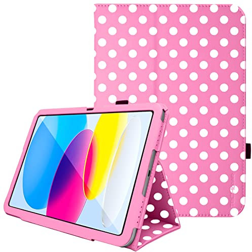 TECHGEAR Funda de Piel sintética para iPad de 11.ª/10.ª generación, iPad (A16) 11 2025 / iPad 10.9 2022, con Soporte, Correa de Mano y función de Reposo/activación