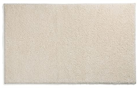 kela Badematte rutschfest 60 x 100 x 1,5 cm Maja, Badezimmerteppich beige, waschbar, recyceltes Polyester, Flauschiger Badvorleger