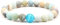Musihy Armband Perlen Bunt, Armband Perlen Elastisch Mode Zwei Arten Von Perlen 8MM Perlenarmband Elastisch Damen Umfang 19CM