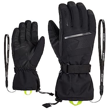 Ziener Herren Gentian Ski-Handschuhe/Wintersport | wasserdicht, Lange Stulpe, Black, 7