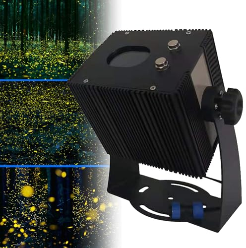XDLYWUZIQ Firefly Garden Lights Projecteur D'étoiles, Projecteur De Paysage étanche Ip65, Lampe De Projecteur Mobile D'extérieur, 4 Couleurs Et 7 Effets, Vitesse De Rotation Réglable,20W