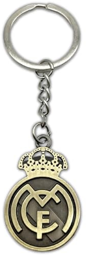 ZONREX Real Madrid CF Luxus Schlüsselanhänger aus Metall | Amateur-Edition | Edles Design in Gold mit Real Madrid Emblem | One Size