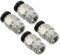 PATIKIL 4mm x 1/8NPT Raccordi Push to Connect Filettatura Maschio, 4pz Raccordi Diritti ad Innesto Rapido Linea Pneumatica Tubo Articolato per Aria Acqua