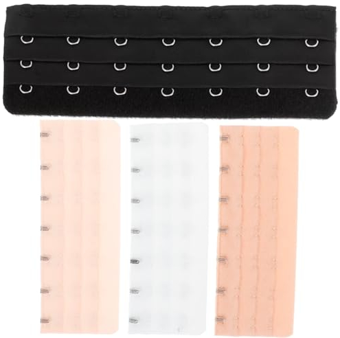 Holibanna BH Verlängerung Mit 7 Haken Weiche Und Bequeme Dehnbarer BH Verlängerungsgurt Für Bustiers Shapewear Taillenmieder, 4 Stück