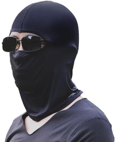 Halstuch, Gesichtsmaske, atmungsaktiv, sonnenfest, atmungsaktiv, Vollgesichtskopfabdeckung, hochelastisches Sonnenschutznetz für Motorräder, Roller, Kopfbedeckung, Refer to description
