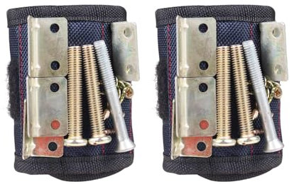 2 Piece Magnetic Wrist Strap, Magnetic Tool Holder, Portable Magnetic Tool Wrist Strap, Tool Magnetic Strip, Stationary Tool Wrist Strap