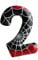 2nd Birthday Candle Spider Number 2 Candle Spider Cake Decoration Birthday Party Supplies Black Red Spider Themed Cake Topper Decorations for Kids Boy Girl Party Decor Supplies
