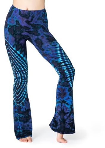 PANASIAM Leggings Batik with Flare, Purple, L