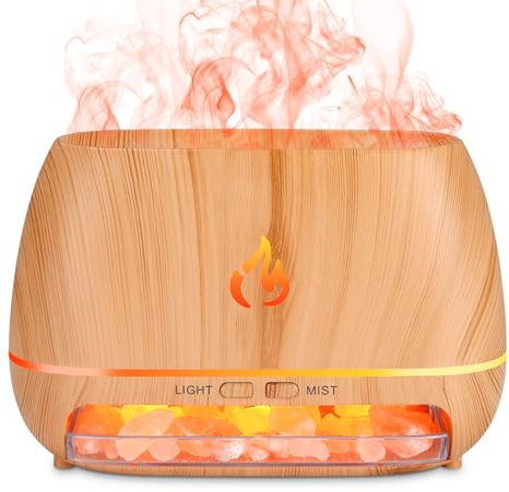 Nuxory Difusor de Aceites Esenciales, 250ml 7 Colores Humidificador Y Difusor De Aromas, Humidificador Aceites Esenciales para Hogar Dormitorio Oficina Silencioso Apagado Automático
