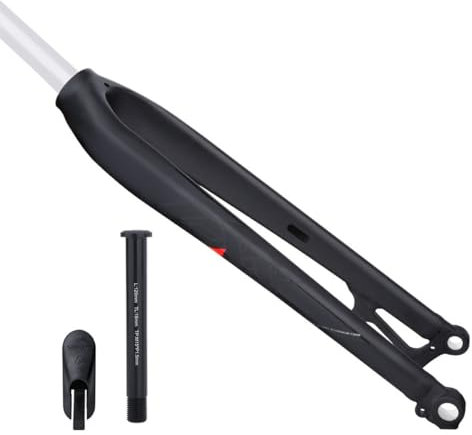 BSFHQS Aluminiumlegierung Fahrrad Vorderradgabel 26 27,5 29Zoll Mountainbikes Starrgabel 1-1/8'' Gerades Rohr Fahrrad Hartgabel 15 * 100mm Steckachse Scheibenbremse Fahrradgabel(29in)