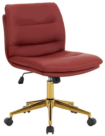Sepnine 2in1 Bürostuhl ohne Armlehnen, Schneidersitz Stuhl, Drehstuhl mit Rollen, Ergonomischer Schreibtischstuhl, Bürohocker mit Armlehnen, Bequemer Stuhl PU, Höhenverstellbar, Abnehmbare Armlehnen