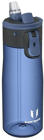 Sparrow Gourde Sport - TouchFlow Tritan Bouteille d'eau - 750ml - sans BPA - Gourdes Paille Convient pour Enfant, Adulte Sport, l'école, en Plein air