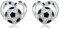 Fußball Ohrringe 925 Sterling Silber Fussball Ohrstecker Sport Schmuck Geburtstag Geschenk für Frauen Mütter