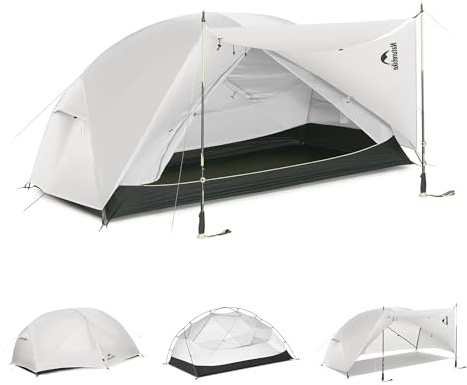 Naturehike Mongar Pro/Base Ultraleichtes Zelte Winddicht Wasserdicht Trekkingzelt Tragbar 1 & 2 & 3 Personen Zelt 3-4 Saison für Camping Wandern