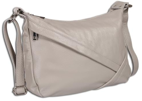 Toscanto Tasche hellgrau Schultertasche mittel 35x22cmx12cm OTT191SK2