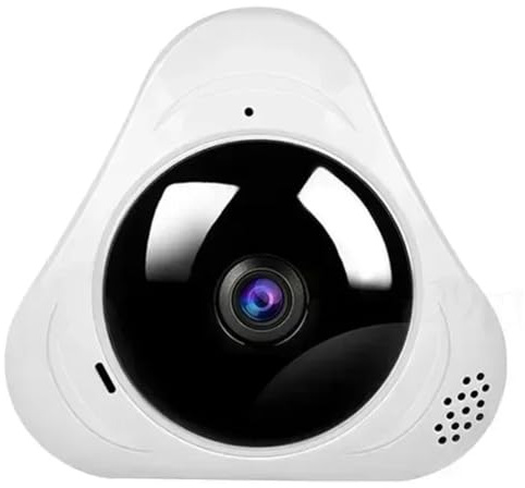 Tuidzljd Telecamera Panoramica Wifi 360 ° 360 ° Wifi Telecamera Panoramica 1080p HD Panoramica Panoramica Protezione Della Sicurezza PROTEZIONE FISHEYE IP CAM Smart Home Night Vision CCTV Piccola Vide