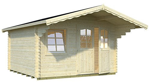 Palmako Blockbohlenhaus Sally 12,3 44 mm natur Isolierglas