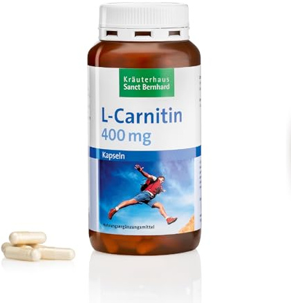 Sanct Bernhard L-Carnitin-Kapseln, 400 mg reines L-Carnitin - 200 Kapseln